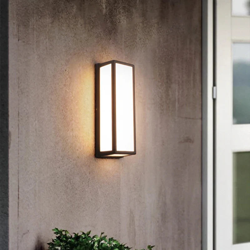 Axyaa Modern LED Outdoor Wall Lamp IP65 Radar Induction High Brightness for Garden Hotel Balcony AC85-265V
