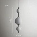 Axyaa Glass LED Chandelier for Modern Minimalist Restaurant, Coffee Shop, Bar, Bedroom
