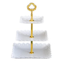 Axyaa Three-tier Cake Stand: Elegant Wedding & Party Dessert Tray