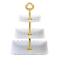 Axyaa European Style Three-tier Cake Stand for Wedding Party Desserts and Fruits
