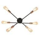 Axyaa 6-Head Iron Ceiling Chandelier for Home Decor and Dining Room
