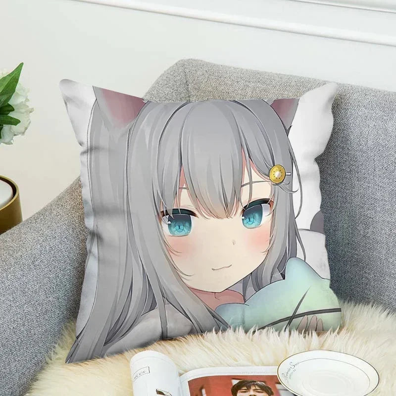 Axyaa Shizuku Anime Pillow Covers 45*45 Cushion Cover for Fall Decor