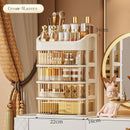 Axyaa Large Capacity Makeup & Jewelry Storage Box: Transparent, Multi-layer Desktop Organizer