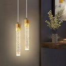 Axyaa Nordic Crystal Pendant LED Ceiling Lamp for Home Decor