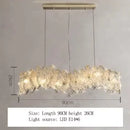 Axyaa Glass Crystal Chandelier: Modern Minimalist Luxury Pendant Light for Home Decor
