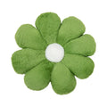 Axyaa Flower Shaped Faux Fur Pillow, 45x45cm, Green, Orange, Pink, Brown