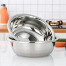 Axya Stainless Steel Dinner Plates Set for Kitchen Tableware and Outdoor BBQ