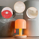 Axyaa Mushroom Mini Lamp with Induction Design - Vibration switch Table Lamp, 350mah Battery