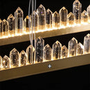 Axyaa LED Crystal Pendant Chandelier for Living Room, Dining, Bedroom & Hall