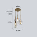 Axyaa Glass Lampshade Pendant Lamp for Home LED Lighting Fixtures