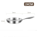 Axyaa Stainless Steel Non Stick Frying Pan for Gas Stove and Induction Cooker