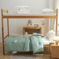Axyaa Cotton Student Antibacterial Single Quilt for Dormitory, High School, and University
