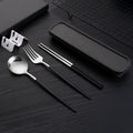 Axyaa Stainless Steel Portable Cutlery Set for Home, Picnics & Students – 3pcs