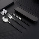 Axyaa Stainless Steel Portable Cutlery Set for Home, Picnics & Students – 3pcs