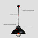 Axya Black Iron Pendant Lamp for Bar Cafe Dining Table Chandelier E27