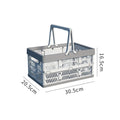 Axyaa Large Capacity Foldable Storage Basket with Handle for Outdoor Picnics