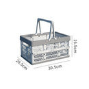 Axyaa Large Capacity Foldable Storage Basket with Handle for Outdoor Picnics