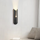 Axyaa Black Travertine Wall Art LED Wall Lights - Interior Living Room Bedroom Bedside Lamp