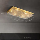 Axyaa Gold Pendant Lights - Glass Art Collection with Dimmable LED