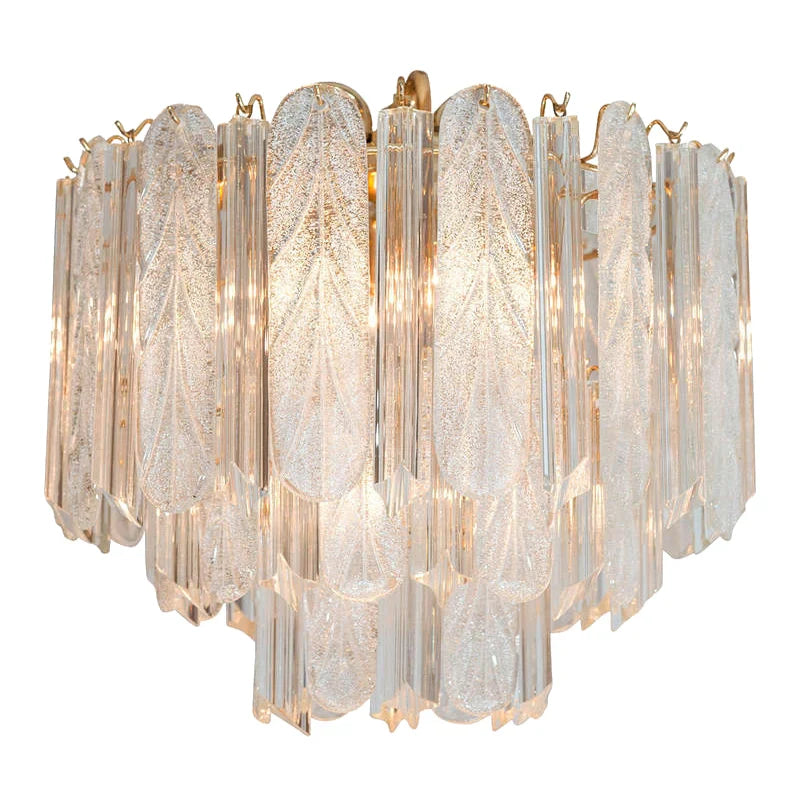 Axyaa Crystal Bedroom Pendant Lamp - Luxurious Glass Indoor Lighting