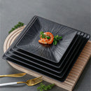 Axyaa Melamine Square Dinner Plate Set - Commercial Grade Western Dishes