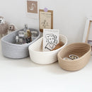 Nordic Cotton Rope Woven Organizer Box Set by Axyaa - Desktop Storage for Snacks, Keys & Cosmetics
