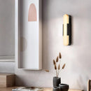 Axyaa Marble LED Wall Light Copper Finish Bedroom Stair Aisle Sconce Lighting