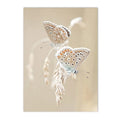 Axyaa Chrysanthemum Butterfly Canvas Print - Nordic Beach Wall Art Poster
