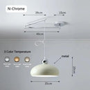 Axyaa Rocking Arm Pendant Chandelier for Living Room, Bedroom, Bar Table