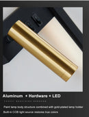 Axyaa LED Spotlight Wall Lamps with Switch for Bedroom Bedside Strip Lights