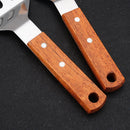 Axyaa Stainless Steel Wooden Handle Cooking Spatula Steak Pancake Frying Shovel