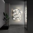 Axyaa Geometric Shadow Metal Sconce Light for Living Room Bedroom & Aisle