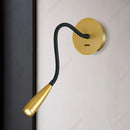 Axyaa LED Wall Lamp Spotlight with Flexible Hose for Bedroom Study and Reading