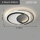 Axyaa Gold Acrylic Round Ceiling Light - Nordic Creative Bedroom Lamp