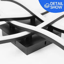 Axyaa 28W Curved LED Ceiling Light with Remote Dimming for Home Spaces
