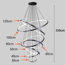 Axyaa Crystal Chandelier Stair Pendant Lamp Living Room Pendant Lights Modern Interior Lighting