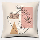 Axyaa Abstract Face Collection Print Square Pillowcase