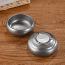 Axyaa Stainless Steel Double-Layer Bowl Set Snow Gray Tableware soups Sauces BBQ