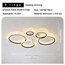 Modern Nordic LED Ceiling Lamp, Dining Room & Living Room Fixture by Axyaa