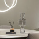 Axyaa Transparent Candy Glass Vase for Home Decor and Flower Display