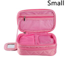 Axyaa Double-Layer Waterproof Cosmetic Bag for Travel & Storage