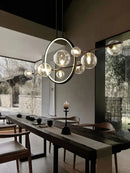 Axyaa Glass Bubble Pendant Light - Nordic Style, Ideal for Dining Rooms, Bars & Cafés