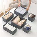 Axyaa Fabric Underwear Storage Box Drawer Organizers for Closet - Socks, Underwear, Ties & More