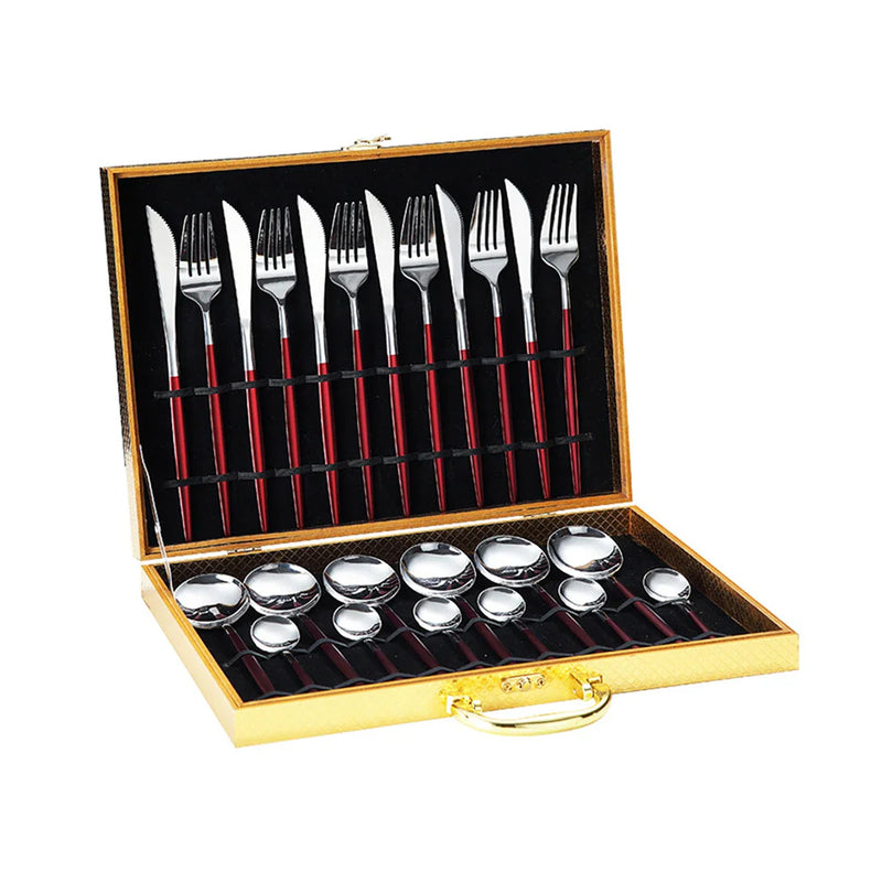 Axyaa Stainless Steel Tableware Set in Elegant Gift Box