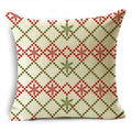 Axyaa Merry Christmas Linen Pillowcase Cushion Cover 45x45cm
