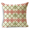 Axyaa Merry Christmas Linen Pillowcase Cushion Cover 45x45cm