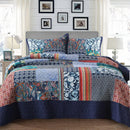 Axyaa Bohemian Paisley Patchwork Quilt Set Bedding