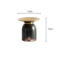 Axyaa Ceramic Vase Candlestick Golden Tray Flower Arrangement Home Decoration Plant Pot