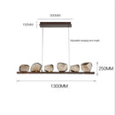Axyaa Modern Rock Glass Ball LED Ceiling Chandelier for Home Decor