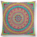 Axyaa Boho Rainbow Mandala Pillow Case Sun Moon Flowers Dream Fantasy Cover